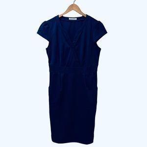 Navy Blue Pencil Dress